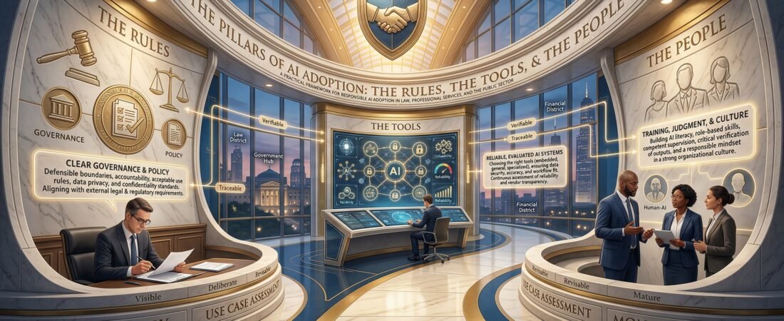 The Pillars of AI Adoption: the Rules, the Tools, and the People